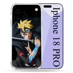 Coque Renforcée Pour Iphone 18 Pro Manga Boruto Tatouage