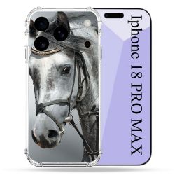 Coque Renforcée Pour Iphone 18 Pro Max Animal Cheval Blanc