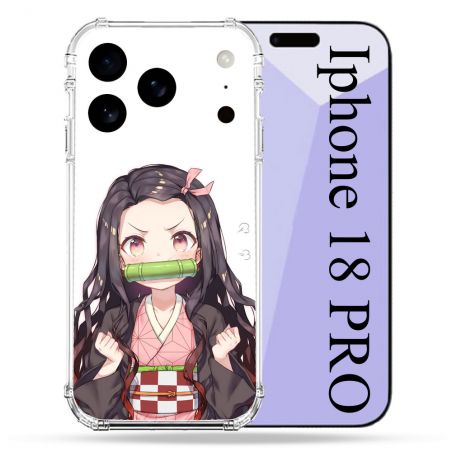 Coque Renforcée Pour Iphone 18 Pro Manga Demon Slayer Nezuko