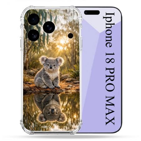 Coque Renforcée Pour Iphone 18 Pro Max Animal Koala Reflet
