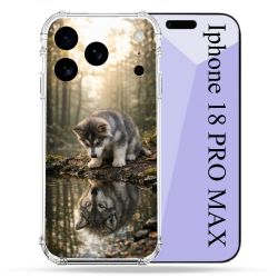 Coque Renforcée Pour Iphone 18 Pro Max Animal Loup Reflet