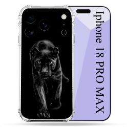 Coque Renforcée Pour Iphone 18 Pro Max Animal Panthère Noire