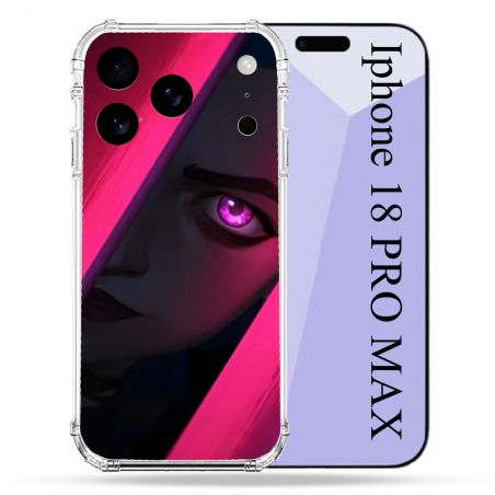 Coque Renforcée Pour Iphone 18 Pro Max Arcane Jinx Rose