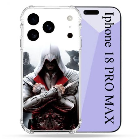Coque Renforcée Pour Iphone 18 Pro Max Assassin Creed Mask