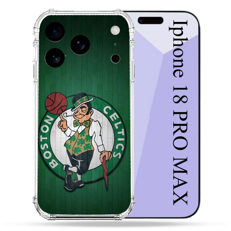 Coque Renforcée Pour Iphone 18 Pro Max Basket Boston Celtics