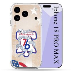 Coque Renforcée Pour Iphone 18 Pro Max Basket Philadelphia 76ers