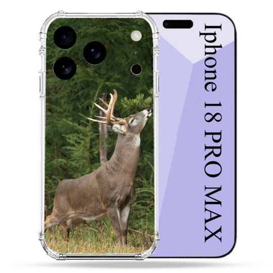 Coque Renforcée Pour Iphone 18 Pro Max Chasse Cerf