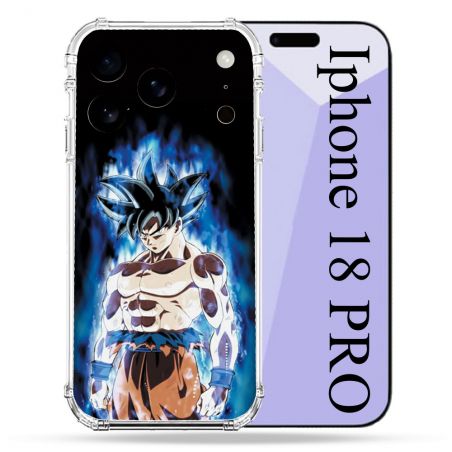 Coque Renforcée Pour Iphone 18 Pro Manga Dragon Ball Sangoku Noir