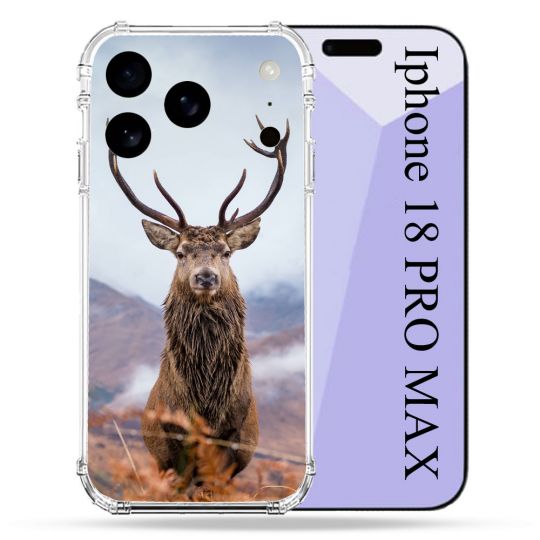 Coque Renforcée Pour Iphone 18 Pro Max Chasse Chevreuil Montagne