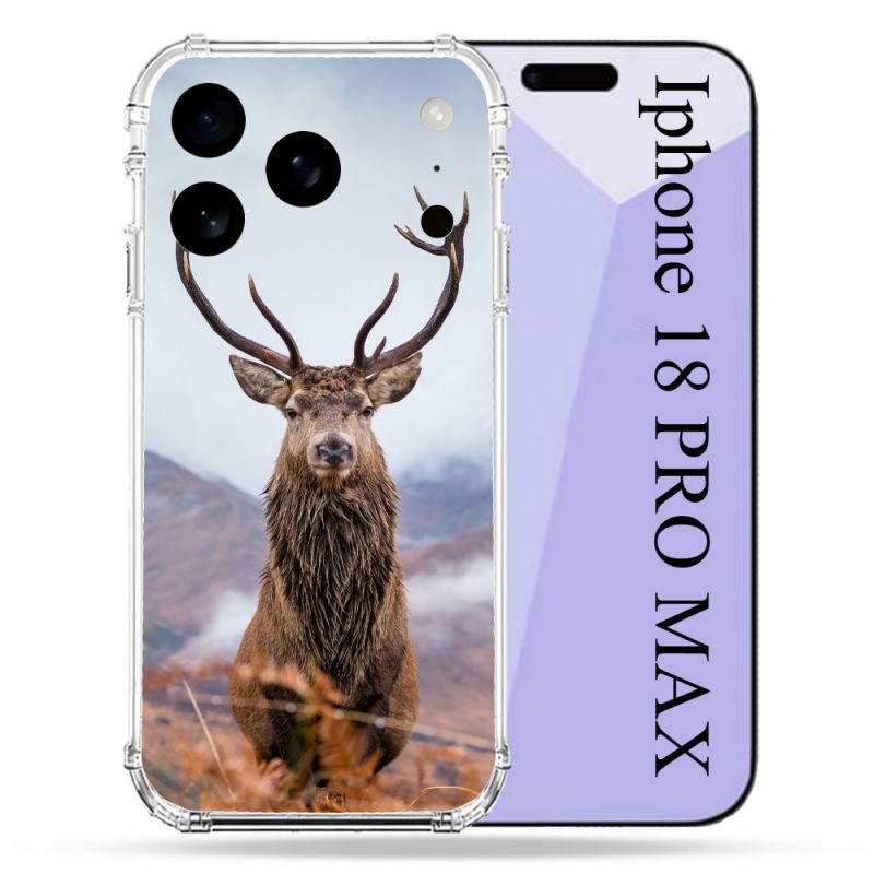 Coque Renforcée Pour Iphone 18 Pro Max Chasse Chevreuil Montagne