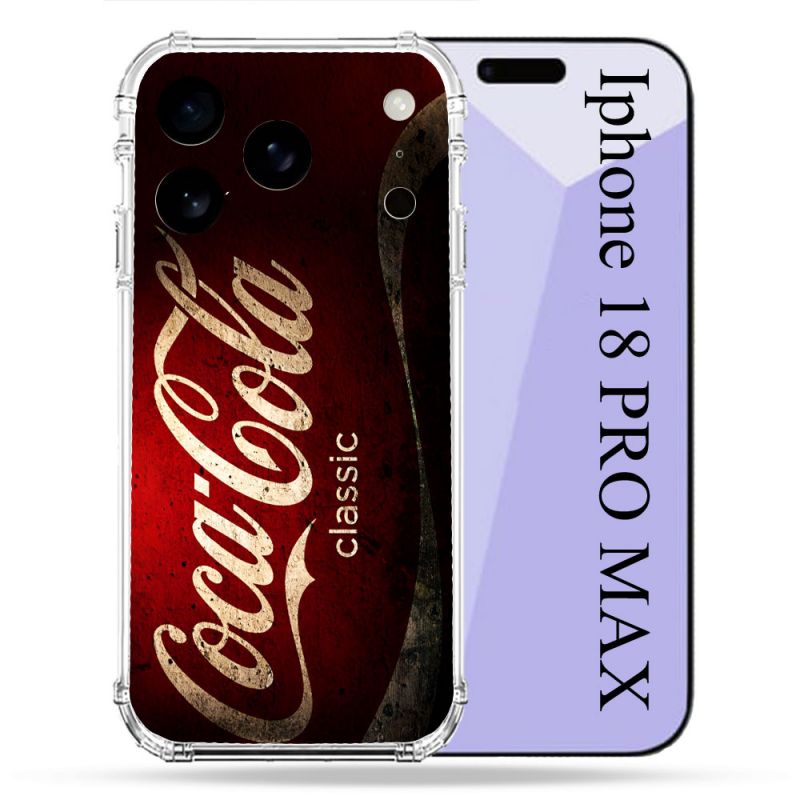 Coque Renforcée Pour Iphone 18 Pro Max Coca Cola Classique