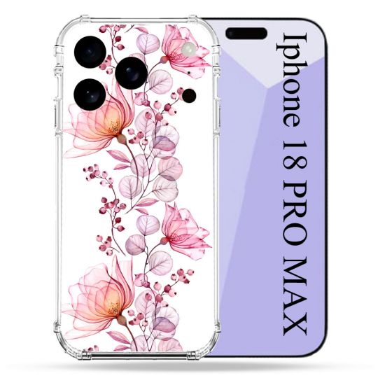 Coque Renforcée Pour Iphone 18 Pro Max Fleur Eclosion