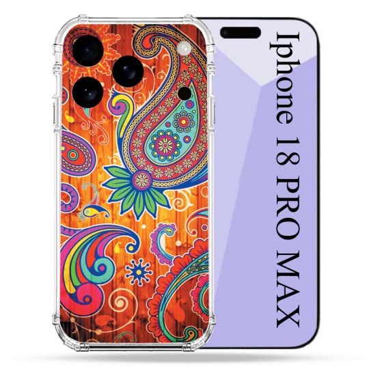 Coque Renforcée Pour Iphone 18 Pro Max Fleur Psychedelic