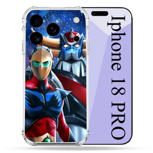 Coque Renforcée Pour Iphone 18 Pro Manga Goldorak