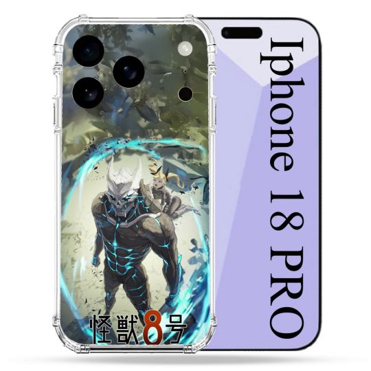 Coque Renforcée Pour Iphone 18 Pro Manga Kaiju N° 8 Kafka Hibino