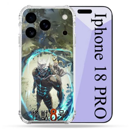 Coque Renforcée Pour Iphone 18 Pro Manga Kaiju N° 8 Kafka Hibino