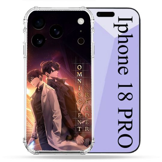 Coque Renforcée Pour Iphone 18 Pro Manga Lecteur Omniscient Affiche