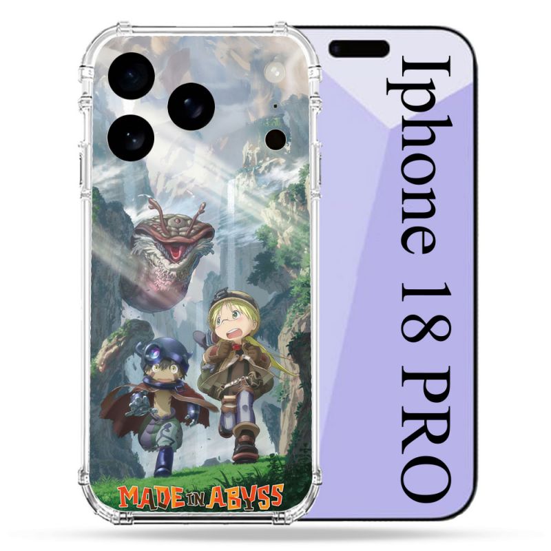 Coque Renforcée Pour Iphone 18 Pro Manga Made In Abyss Affiche