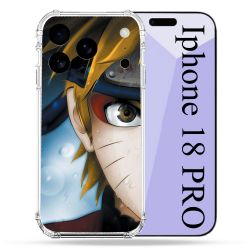 Coque Renforcée Pour Iphone 18 Pro Manga Naruto Blanc
