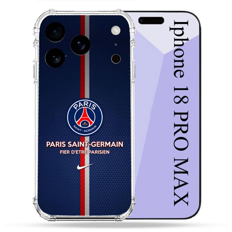 Coque Renforcée Pour Iphone 18 Pro Max Foot PSG Fier