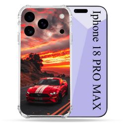 Coque Renforcée Pour Iphone 18 Pro Max Ford Mustang GT500 Rouge