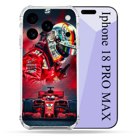 Coque Renforcée Pour Iphone 18 Pro Max Formule 1 F1 Ferrari