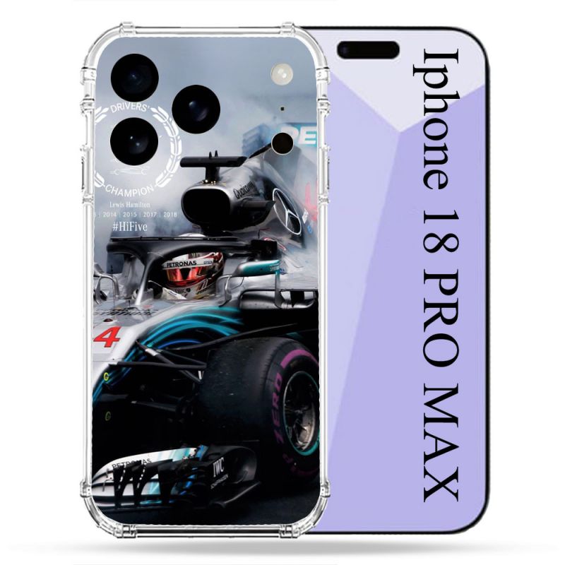 Coque Renforcée Pour Iphone 18 Pro Max Formule 1 F1 Mercedes Petronas