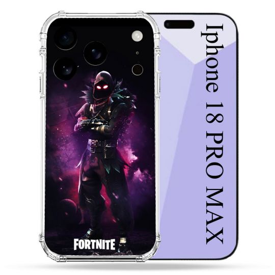 Coque Renforcée Pour Iphone 18 Pro Max Fortnite Raven