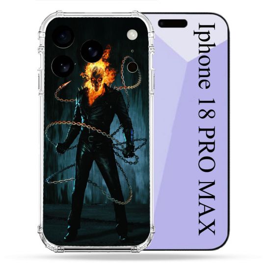 Coque Renforcée Pour Iphone 18 Pro Max Ghost Rider