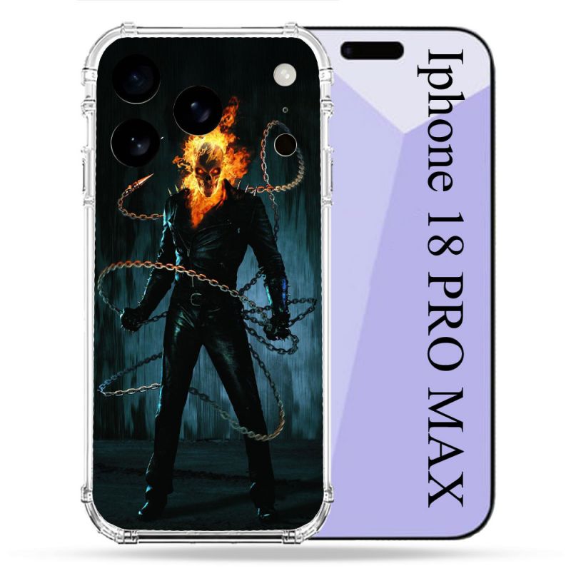 Coque Renforcée Pour Iphone 18 Pro Max Ghost Rider