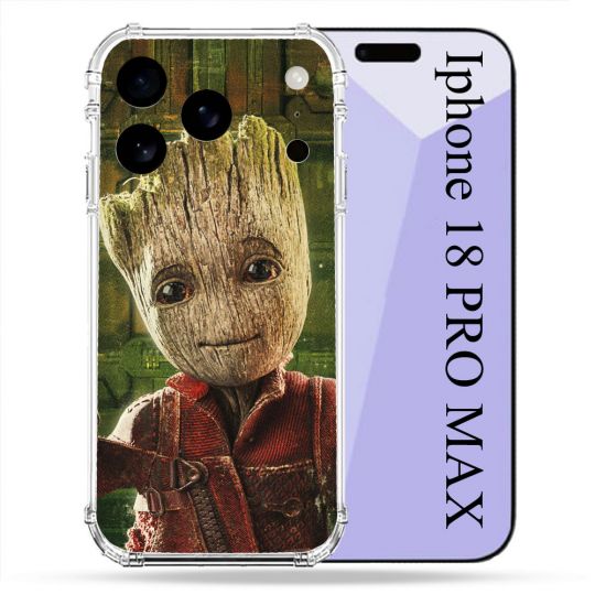 Coque Renforcée Pour Iphone 18 Pro Max Groot Vert