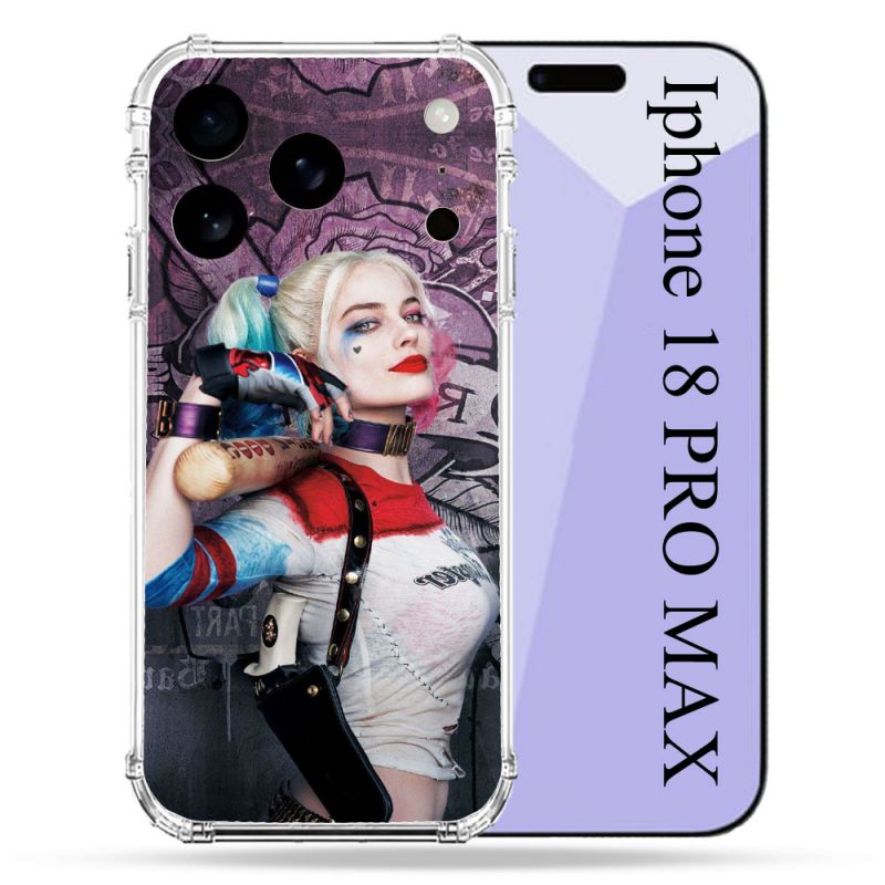 Coque Renforcée Pour Iphone 18 Pro Max Harley Quinn Batte