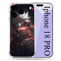 Coque Renforcée Pour Iphone 18 Pro Manga Naruto Kakashi Dark