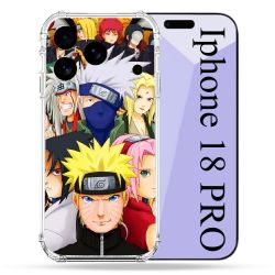 Coque Renforcée Pour Iphone 18 Pro Manga Naruto Team