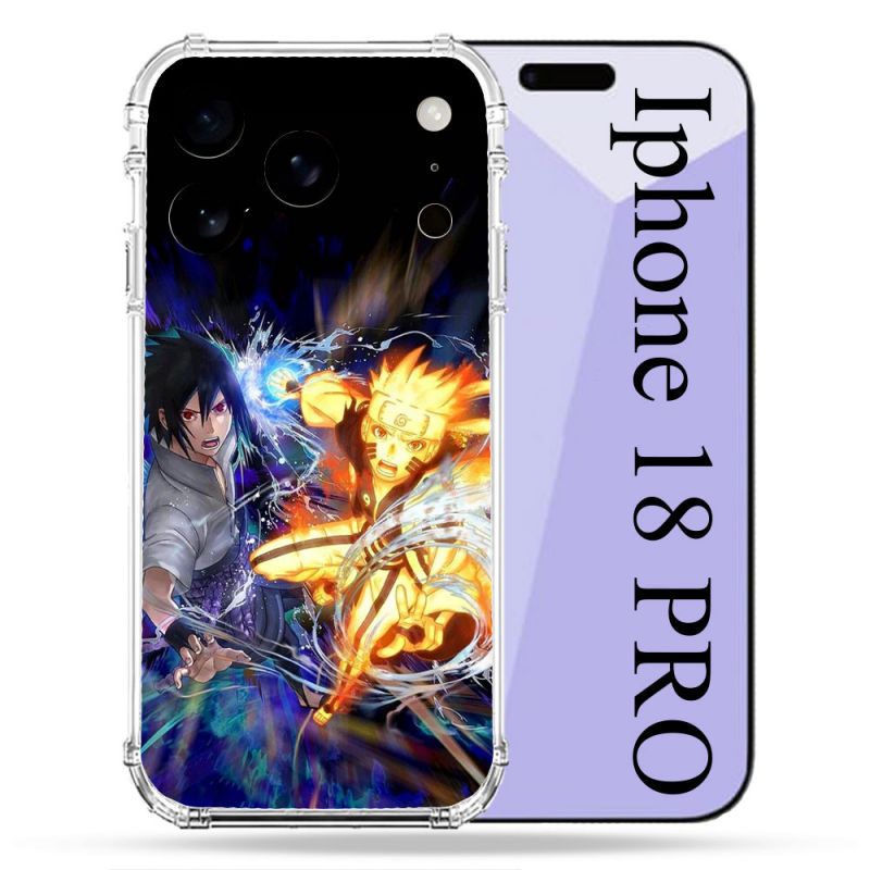 Coque Renforcée Pour Iphone 18 Pro Manga Naruto VS
