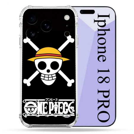 Coque Renforcée Pour Iphone 18 Pro Manga One Piece Tete de Mort