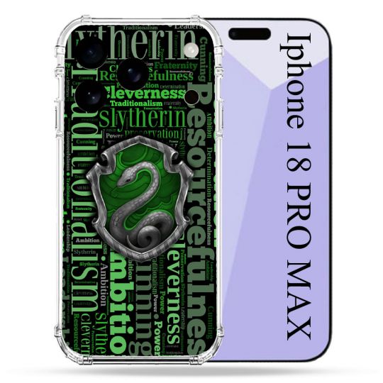 Coque Renforcée Pour Iphone 18 Pro Max Harry Potter Serpentar