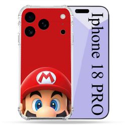 Coque Renforcée Pour Iphone 18 Pro Mario Rouge