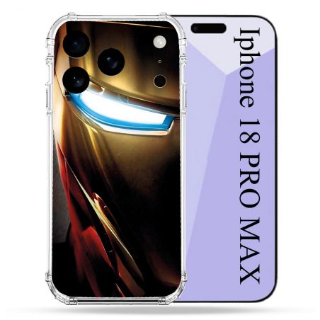 Coque Renforcée Pour Iphone 18 Pro Max Iron Man Casque