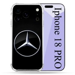 Coque Renforcée Pour Iphone 18 Pro Mercedes Carbone