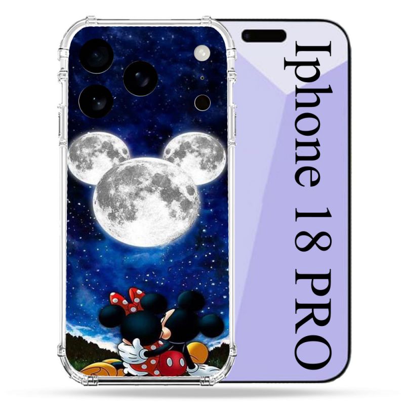 Coque Renforcée Pour Iphone 18 Pro Mickey Minnie