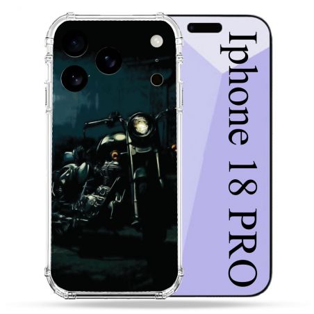 Coque Renforcée Pour Iphone 18 Pro Moto Harley Vintage