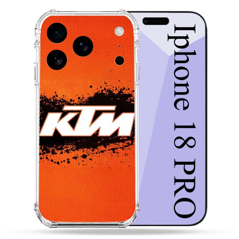 Coque Renforcée Pour Iphone 18 Pro Moto KTM