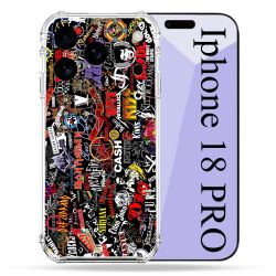 Coque Renforcée Pour Iphone 18 Pro Musique Rock Groupe