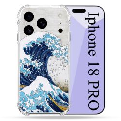 Coque Renforcée Pour Iphone 18 Pro Peinture La Grande Vague