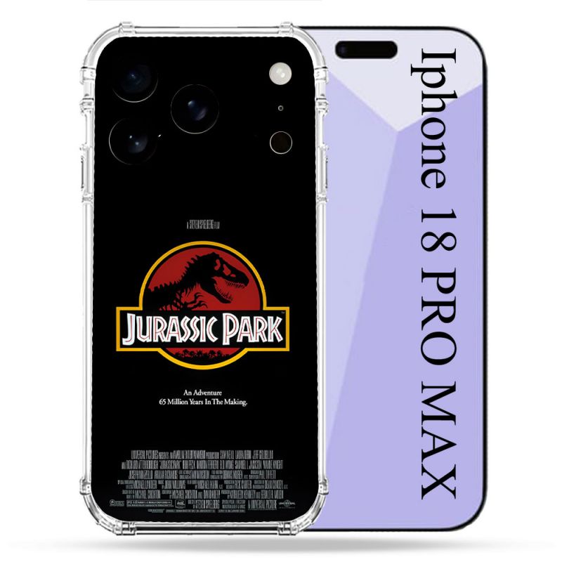 Coque Renforcée Pour Iphone 18 Pro Max Jurassic Park Affiche