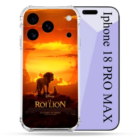 Coque Renforcée Pour Iphone 18 Pro Max Le Roi Lion Affiche