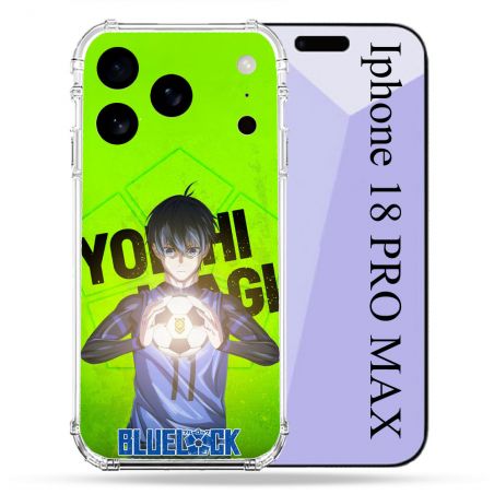Coque Renforcée Pour Iphone 18 Pro Max Manga Blue Lock Yoichi Isagi