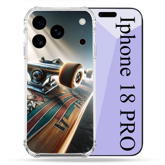 Coque Renforcée Pour Iphone 18 Pro Planche Skate