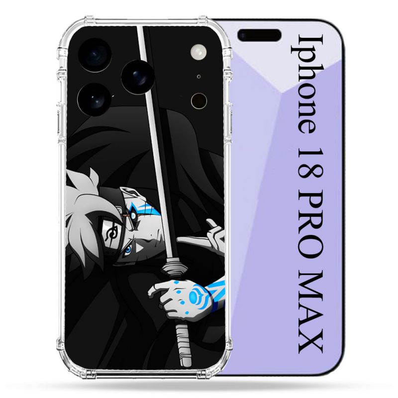 Coque Renforcée Pour Iphone 18 Pro Max Manga Boruto Epée